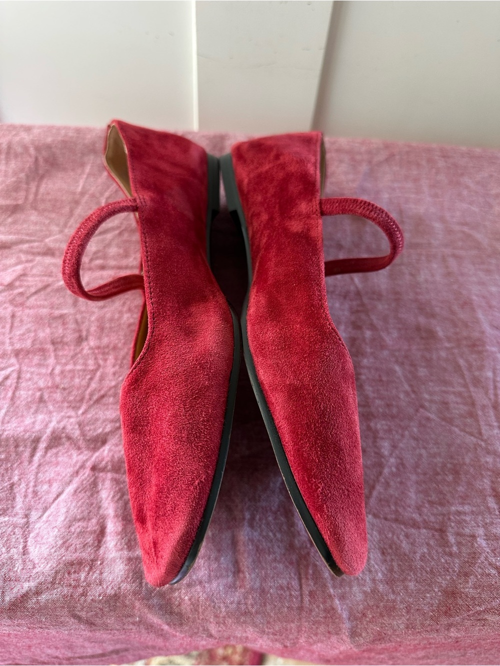 Madewell Greta Mary Jane Ballet Flats in Port Red - Picture 7 of 9
